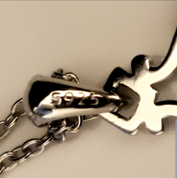 D4 NEW Sterling Ruby Compass Anchor Necklace - Picture 9 of 11